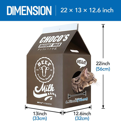 Cat Condo Scratcher Post Cardboard - DTYStore