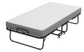 Folding Bed with Mattress 75" x 38" Rollaway Guest Bed Portable Foldable Bed for Adults with 5" Memory Foam Mattress Space-Saving Sturdy Metal Frame Grid Style - DTYStore
