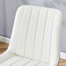 Extended Seat Cushion PU Dining Chair Set - Four Pieces.Smooth line design.Can integrate well into various modern home decoration styles.White and Dark Gray Splicing Colors. - DTYStore
