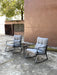 ROCKER SET CHAIR AND TEAPOY Medium grey - DTYStore