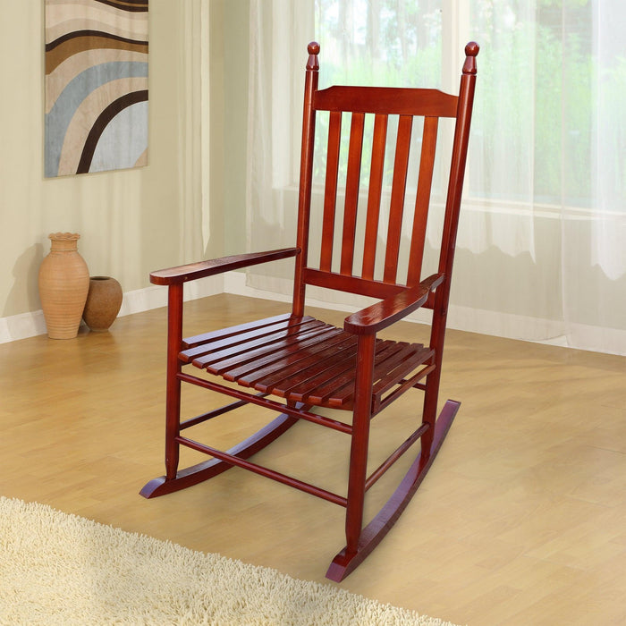 Wooden Porch Rocker Chair - Without Mat Brown