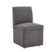 360 Degree Swivel Upholstered Dining Chairs Set of 2 Swivel Dining Room Chairs Kitchen Chairs Casters & Storage Comfy Modern Rolling Chair for Living Room Fabric Armless Chair - DTYStore