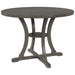 5-Piece Round Dining Table and Chair Set with Special-shaped Legs and Hollow Chair Back