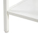 15.74" Rattan End table with drawer, Modern nightstand, metal legs,side table for living room, bedroom,white(1 pc) - DTYStore
