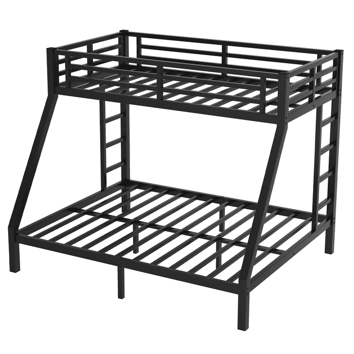 Metal Twin XL over Queen Bunk Bed for Teens and Adults,Space-Saving/Noise Reduced/No Box Spring Needed, Old SKU W1307S00045 - DTYStore