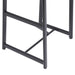 27''H Barstool Set of 3 Wooden Round Bar Stools with Footrest Modern Kitchen Chairs for Counter (Black & Black) - DTYStore