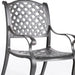 Sparta Modern Dining Arm Chair, Dupione Brown - DTYStore