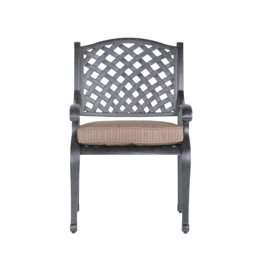 Sparta Modern Dining Arm Chair, Dupione Brown - DTYStore