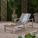 HAMPTON WOOD + WICKER CHAISE LOUNGE - DTYStore