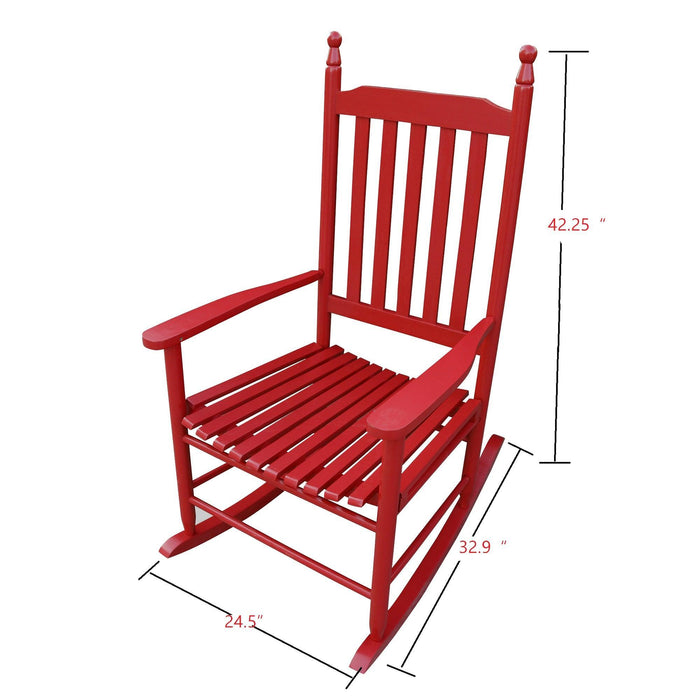 Wooden Porch Rocker Chair - Without Mat