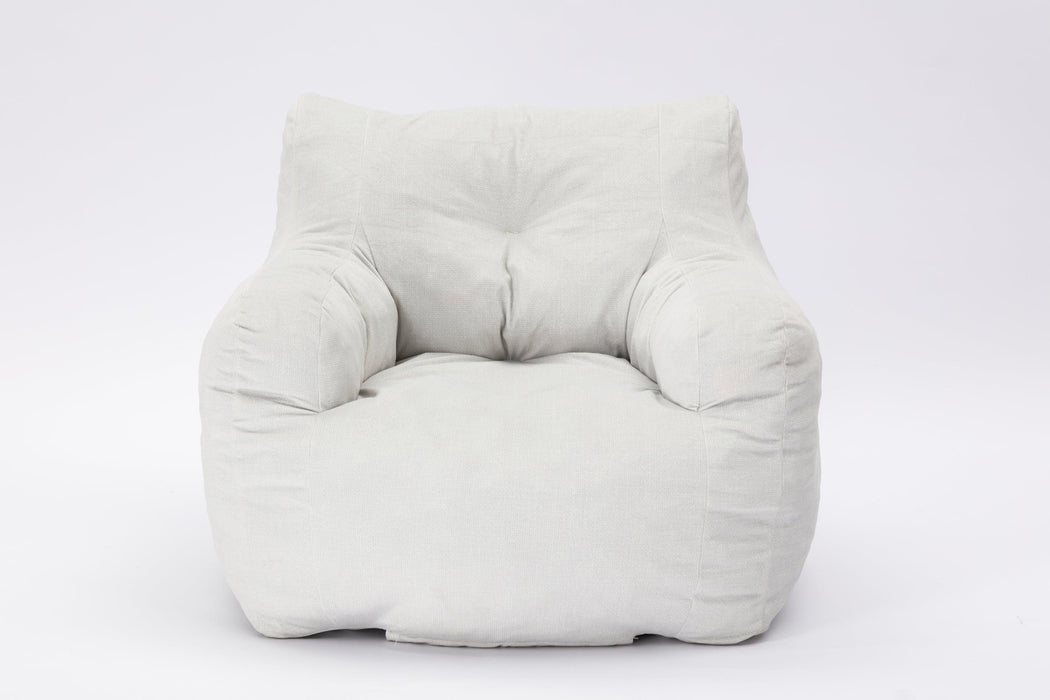 Soft Velvet Fabric Bean Bag Chair Filled With Memory Sponge