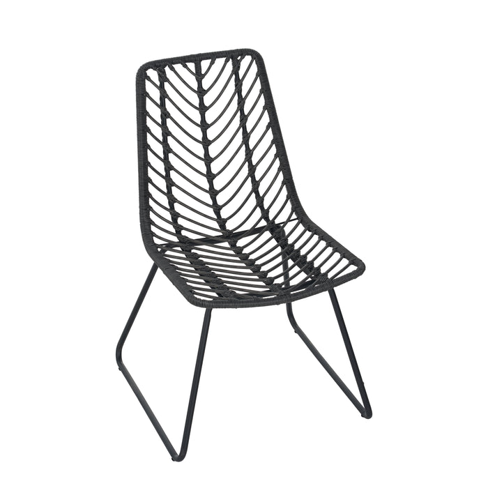 DEJA CHAIR,2PCS with 2 Cushions,Gray - DTYStore