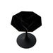 31.50"Modern Octagonal Coffee Table with Printed Black Marble Table Top,Metal Base, for Dining Room, Kitchen, Living Room