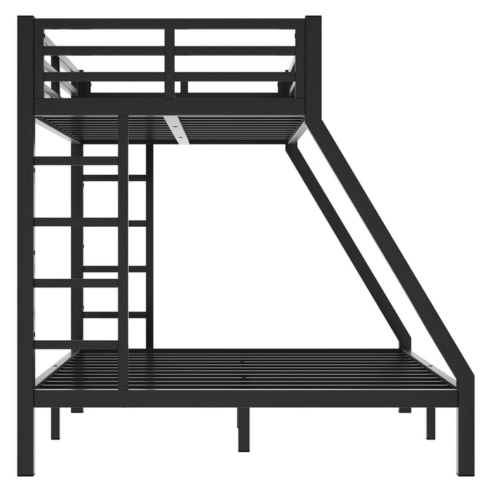 Metal Twin XL over Queen Bunk Bed for Teens and Adults,Space-Saving/Noise Reduced/No Box Spring Needed, Old SKU W1307S00045 - DTYStore