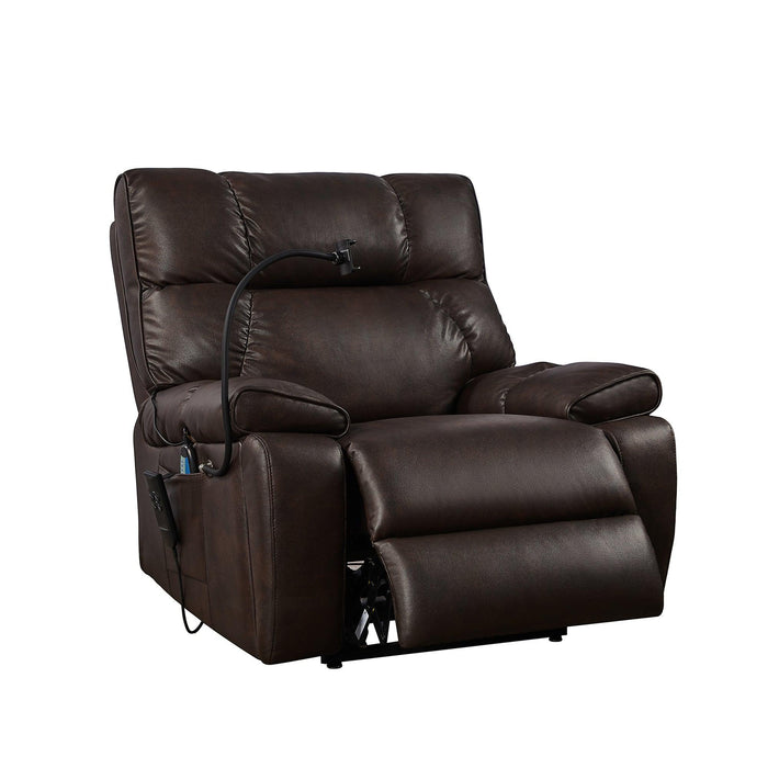 Recliner Chair with Phone Holder,Electric Power Lift Recliner Chair with 2 Motors Massage and Heat for Elderly, 3 Positions, 2 Side Pockets, Cup Holders