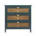 3 Drawer Cabinet,Natural rattan,American Furniture,Suitable for bedroom, living room, study