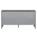 Retro Sideboard Door with Circular Groove Design and Round Metal Door Handle for Entrance, Dining Room, Living Room - DTYStore
