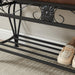 Shoe Rack Bench for Entryway, Industrial Bench, Rustic Shoe Rack for Small Spaces, Upholstered Entryway Bench, Multipurpose Entryway - DTYStore