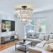 Black large crystal chandelier, modern style chandelier, dining room, living room, bedroom (Bulbs Not Included) - DTYStore