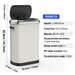 50L Smart automatic Trash Cans - Full Intelligent Sensor - White