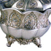 8" Tall Polyresin Decorative Jewelry Box, Silver Royal design