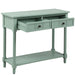 Daisy Series Console Table Traditional Design with Two Drawers and Bottom Shelf