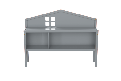 Headboard Storage Cabinet for Full-size Montessori Floor Bed , Grey,Freely collocation - DTYStore