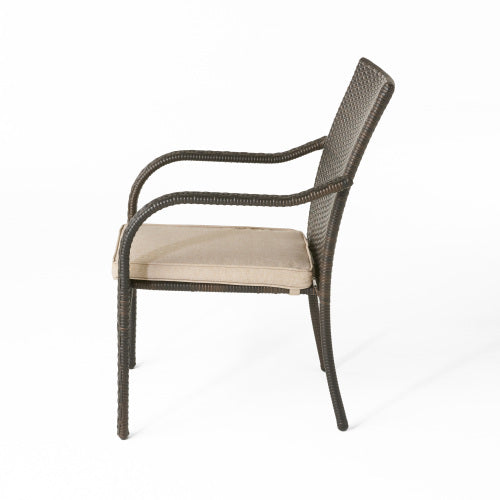 Outdoor Wicker Chairs, 56225.00CHRBRN KD, 4pcs - DTYStore