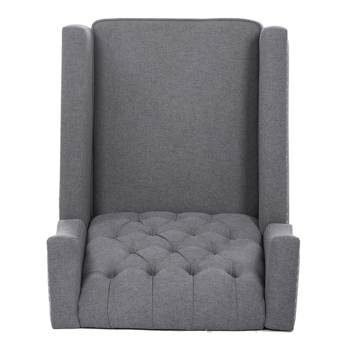 Manual Wing Chair Recliner - 27.16" Wide Comfort and Style for Your Living Space