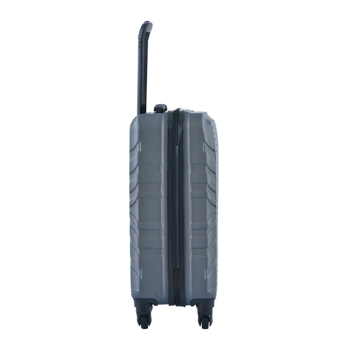 3 Piece Luggage Sets ABS Lightweight Suitcase with Two Hooks, Spinner Wheels, TSA Lock