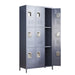 9 Door 72"H Metal Lockers With Lock for Employees,School,Office,Gym,Bedroom,Storage Locker Cabinet,Gray,Assembly Required