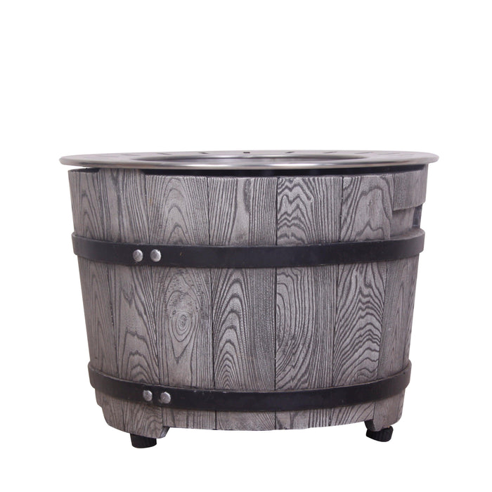 Smokeless Firepit With Wood Pellet/Twig/Wood As The Fuel, Wood Look - DTYStore