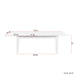 Dining Table , 106.3 in Large Extendable Kitchen Table