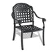 7-Piece All-Weather Cast Aluminum Dining Set, Include 2 Swivel Chairs,4 Dining Chairs and Rectangular Table With Black Frame - DTYStore