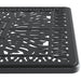 5-Piece All-Weather Cast Aluminum Dining Set, Include 4 Swivel Chairs and Rectangular Table With Black Frame - DTYStore