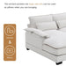 Modern U-shaped Sectional Sofa with Waist Pillows, Sleeper Couch with Chaise Lounge,6-seat Upholstered Symmetrical Sofa