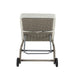 Salena Beige Fabric & Gray Finish Patio Sun Lounge - DTYStore