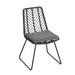 DEJA CHAIR,2PCS with 2 Cushions,Gray - DTYStore