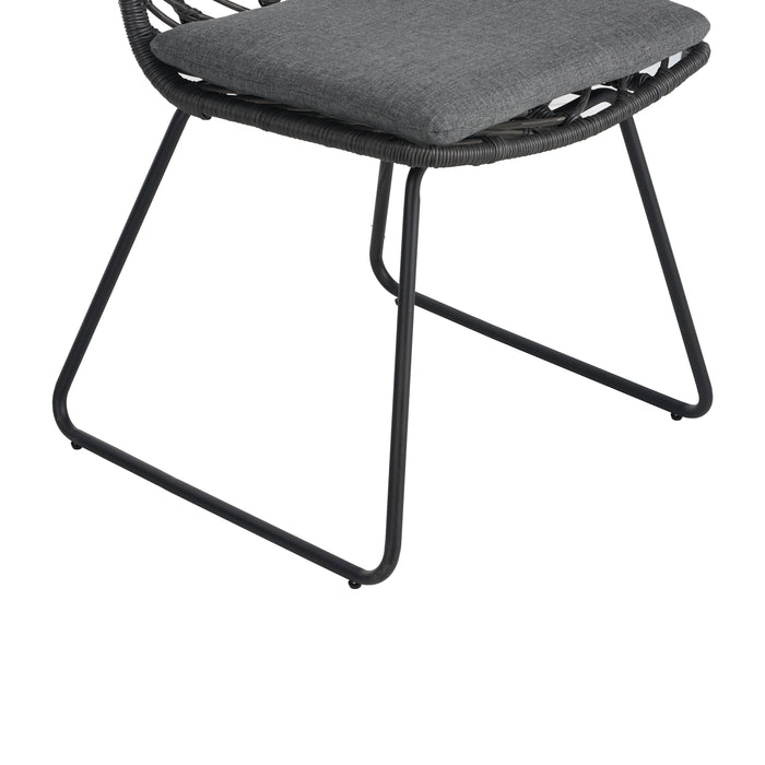DEJA CHAIR,2PCS with 2 Cushions,Gray - DTYStore