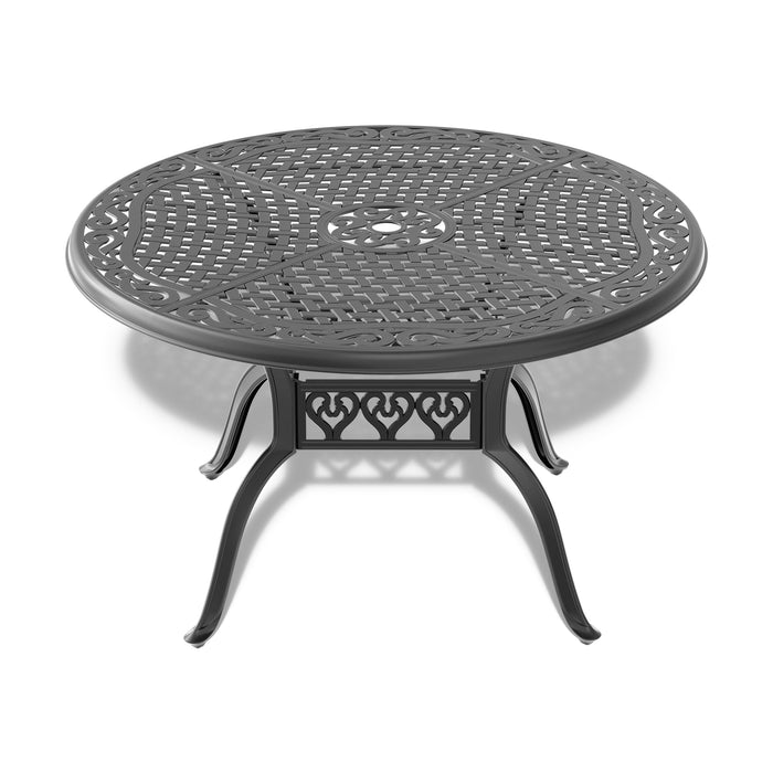 (Cushions In Random Colors)7-Piece Set Of Cast Aluminum Patio Furniture With Cushions(=OLD ITEM CODE W1710S00144) - DTYStore