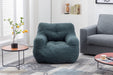 010-Soft Teddy Fabric Tufted Foam Bean Bag Chair With Teddy Fabric Green