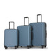 3 Piece Luggage Sets ABS Lightweight Suitcase with Two Hooks, Spinner Wheels, TSA Lock