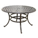 Aluminum 5-Piece Round Dining Set With 4 Arm Chairs, Light Blue - DTYStore