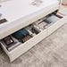 Twin Size Upholstered Daybed with Storage Drawers, Solid Wood Sofábed Bed Frame with Velvet Fabric & Wood Slat Support for Bedroom, Living Room, Office,Beige - DTYStore