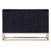 TREXM Modern Sideboard Elegant Buffet Cabinet with Large Storage Space for Dining Room, Entryway (Black)