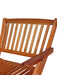 Foldable Patio Dining Set, 4 Folding Chairs, Indoor and outdoor universal, Teak - DTYStore