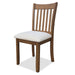 Dining Room Furniture, Dining Chair with LIGHT BROWN Finish Set of 2 Seating Chairs Cushion Seats Wooden Back Kitchen Breakfast Chairs - DTYStore