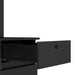 Computer Desk with Hutch & Bookshelf,Wood Executive Desk Teens Student Desk Writing Laptop Home Office Desk with Drawers,3 AC Outlets and 2 USB Charging Ports,Study Laptop Table for Home(Black) - DTYStore