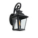 Large Outdoor Wall Sconce Lights with Clear Glass Can support multiple types of light bulbs 1pack - DTYStore