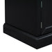 TREXM Storage Bench with 2 Drawers and 2 Cabinets, Shoe Bench with Removable Cushion for Living Room, Entryway (Black)